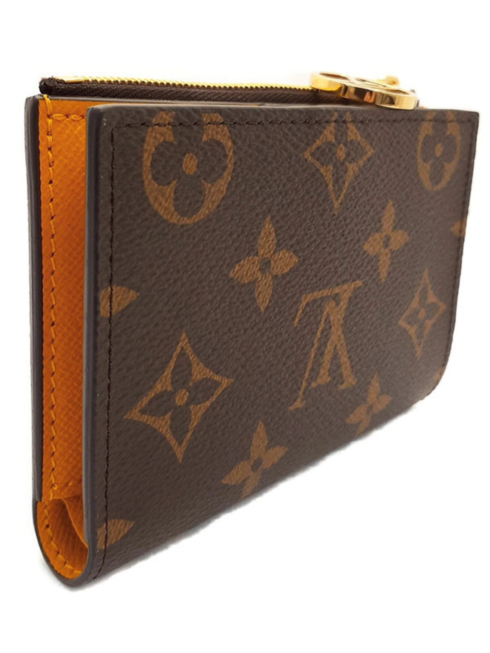 Louis Vuitton Bi Portefeuille Wallet fold Short Monogram Lisa Brown